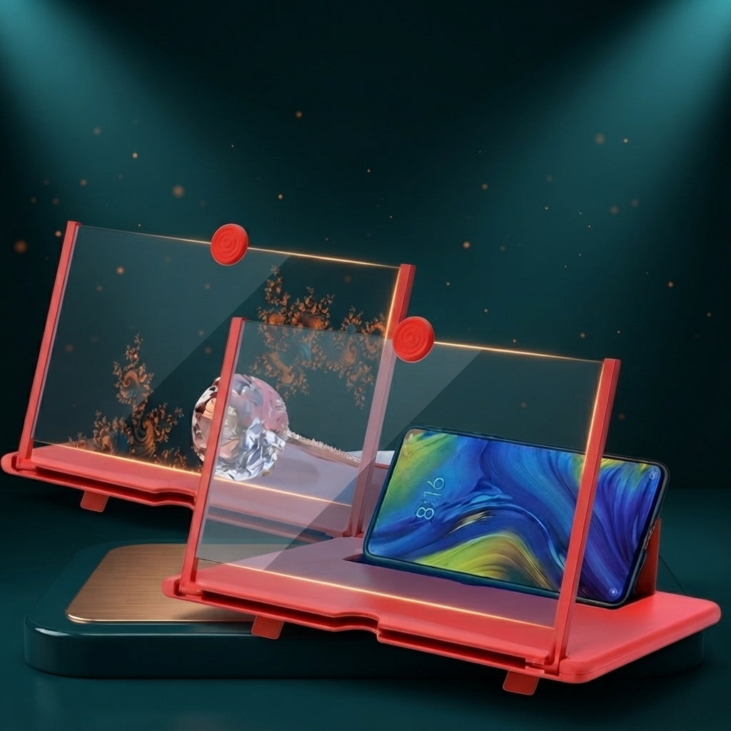 Foldable Acrylic Phone and Tablet Stand for Desk and Table Use
