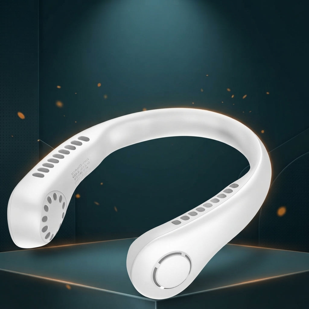 Portable Wearable Neck Fan for Hands-Free Personal Cooling