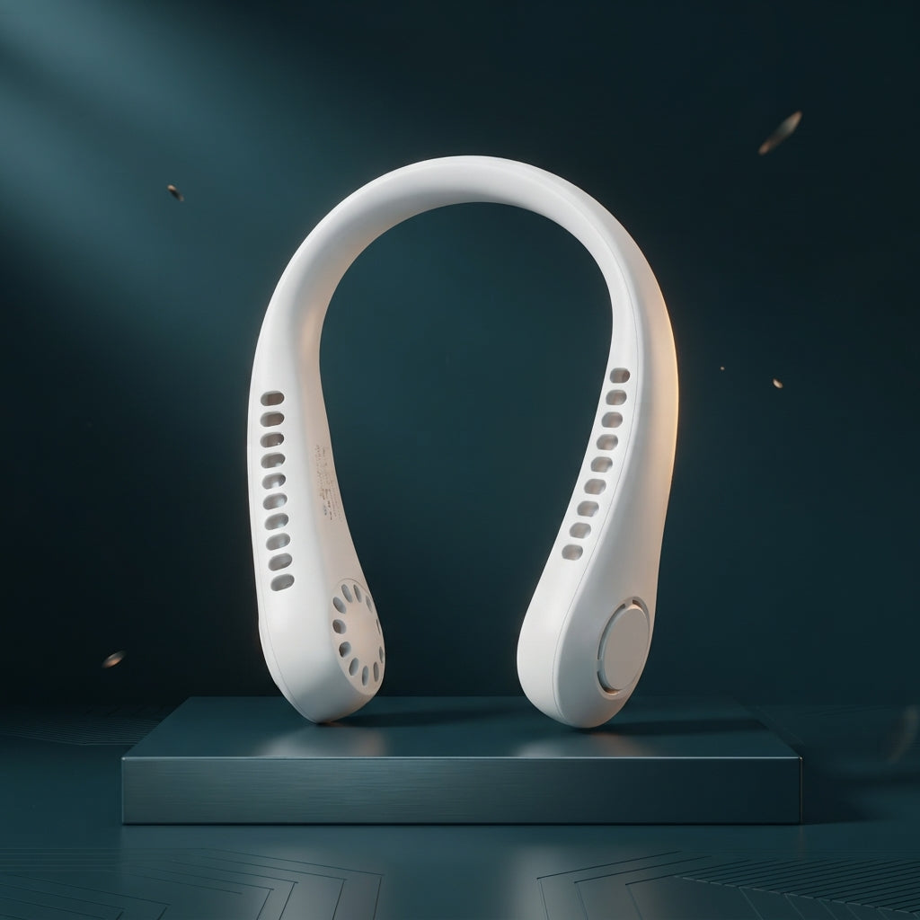 Portable Wearable Neck Fan for Hands-Free Personal Cooling